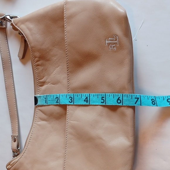 Ralph Lauren small/medium light tan leather sachel bag - Picture 7 of 12
